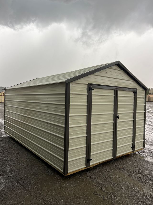 Discover the Derksen 8X12 Side Utility Shed with 2 windows, a 48
